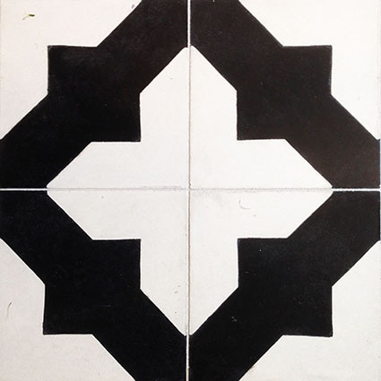 Corona B&W Encaustic Cement Tiles 20cm*20cm*1.5cm